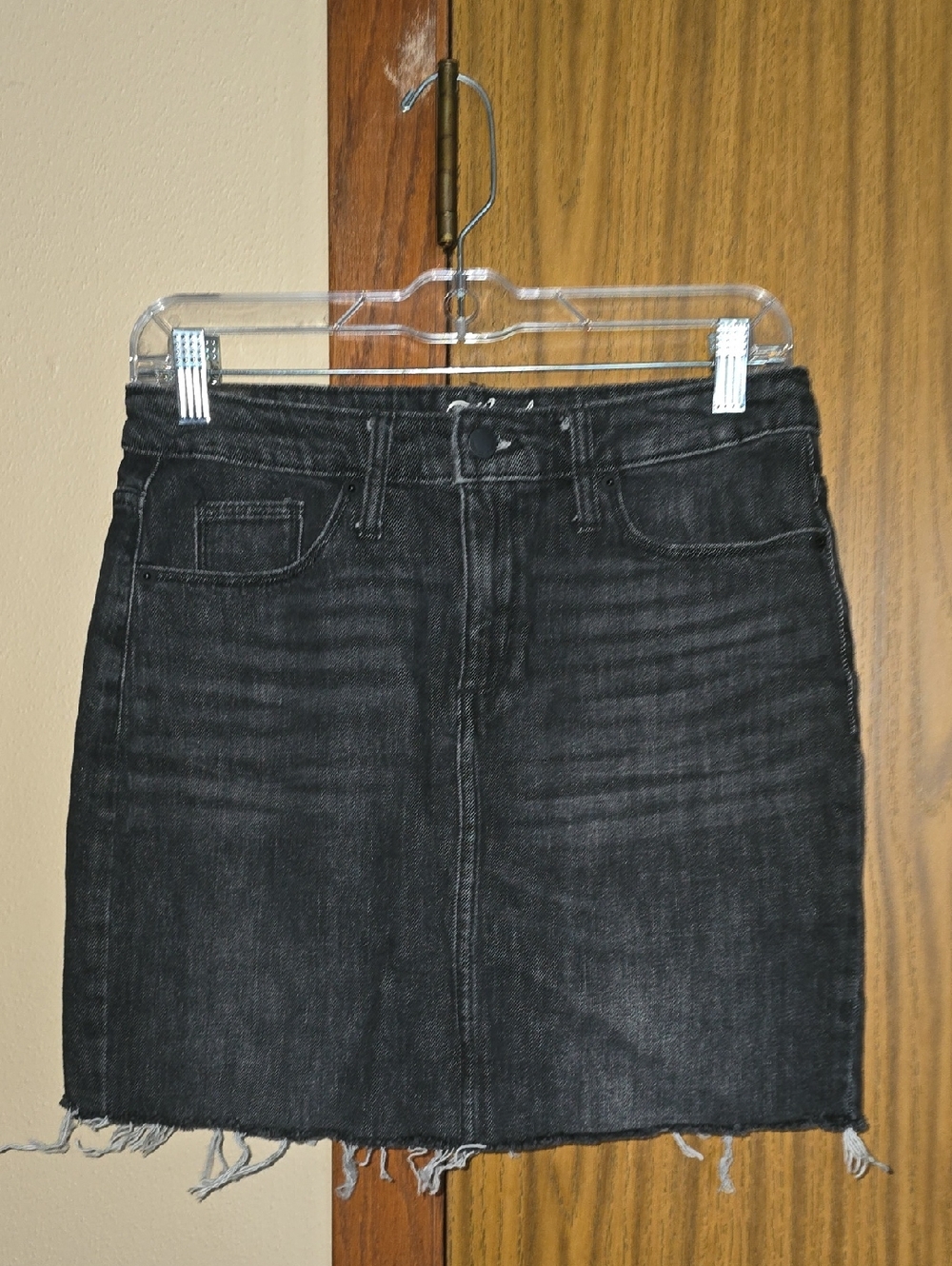Universal Thread Black Denim Mini Skirt